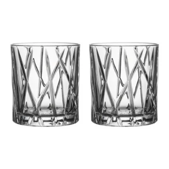 Orrefors City Crystal Old Fashioned - Set of 2
