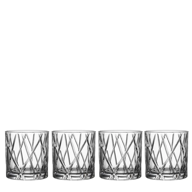 Orrefors City Crystal DOF - Set of 4 Orrefors City Crystal DOF - Set of 4