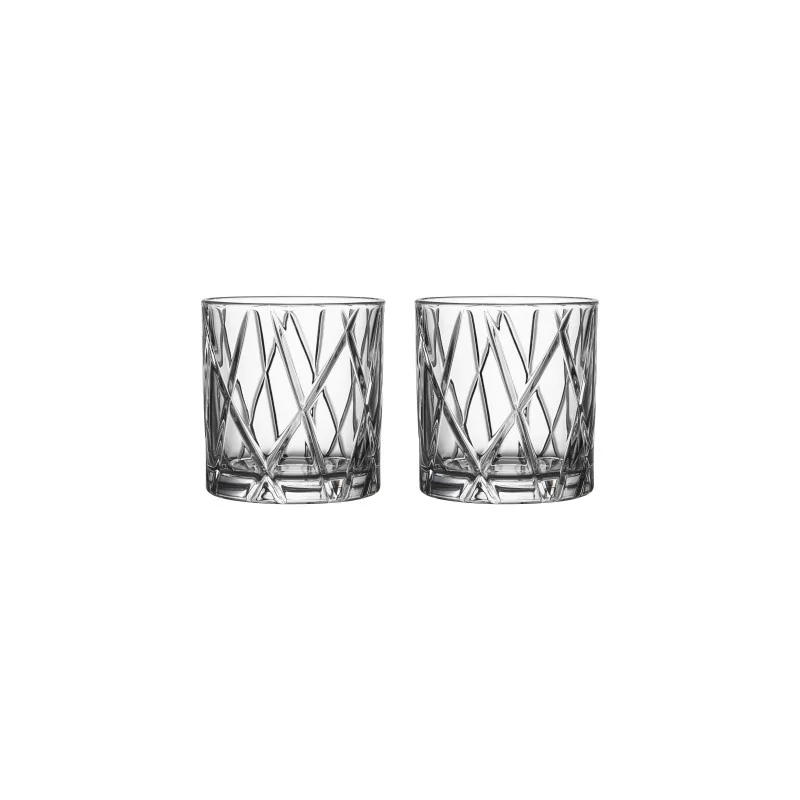 Orrefors City Crystal DOF - Set of 2 Orrefors City Crystal DOF - Set of 2