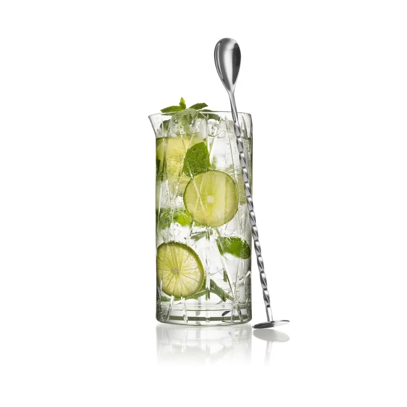 Orrefors City Crystal Mixing Glass with Spoon Orrefors City Crystal Mixing Glass with Spoon