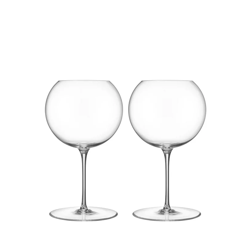 Orrefors Geometry Crystal Red Wine - Set of 2 Orrefors Geometry Crystal Red Wine - Set of 2