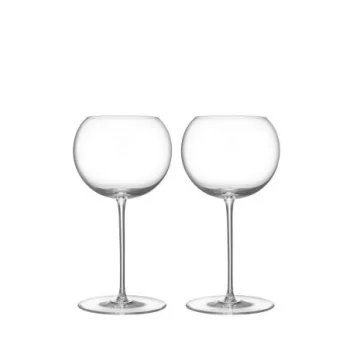 Orrefors Geometry Crystal White Wine - Set of 2