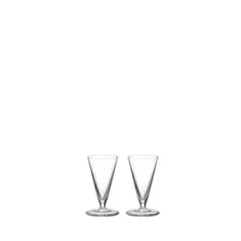 Orrefors Geometry Crystal Snaps - Set of 2