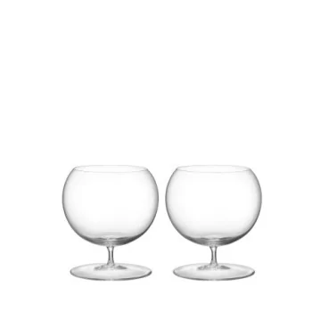 Orrefors Geometry Crystal Cognac - Set of 2