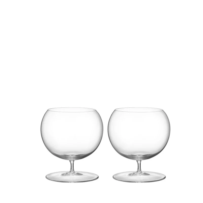 Orrefors Geometry Crystal Cognac - Set of 2 Orrefors Geometry Crystal Cognac - Set of 2