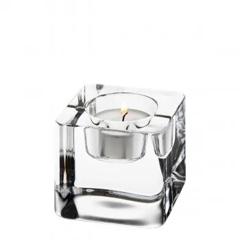 Orrefors Ice Cube Votive Clear