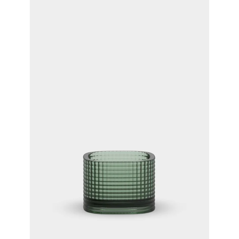 Orrefors Magica Crystal Votive Bowl Super Circle Green Small Orrefors Magica Crystal Votive Bowl Super Circle Green Small