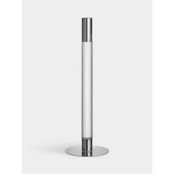 Orrefors Lumiere Crystal Candlestick Silver Large