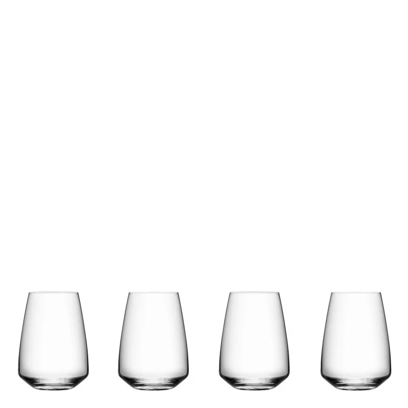 Orrefors Pulse Crystal Stemmless - Set of 4 Orrefors Pulse Crystal Stemmless - Set of 4