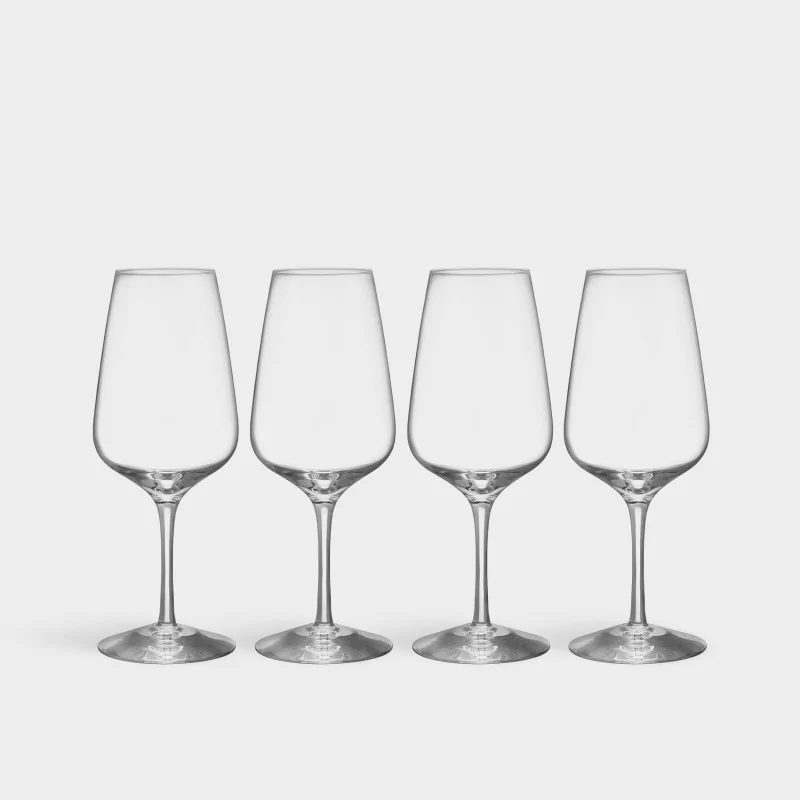 Orrefors Pulse Crystal White Wine - Set of 4 Orrefors Pulse Crystal White Wine - Set of 4
