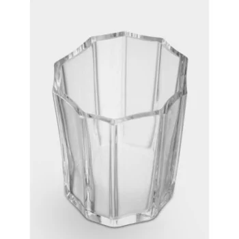 Orrefors Reed Crystal Bowl Votive Clear Medium