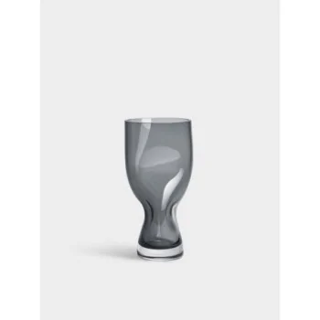 Orrefors Squeeze Crystal Vase Blue Small