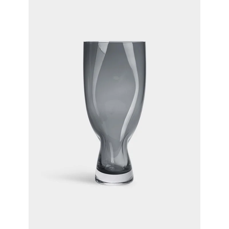 Orrefors Squeeze Crystal Vase Blue Tall Orrefors Squeeze Crystal Vase Blue Tall