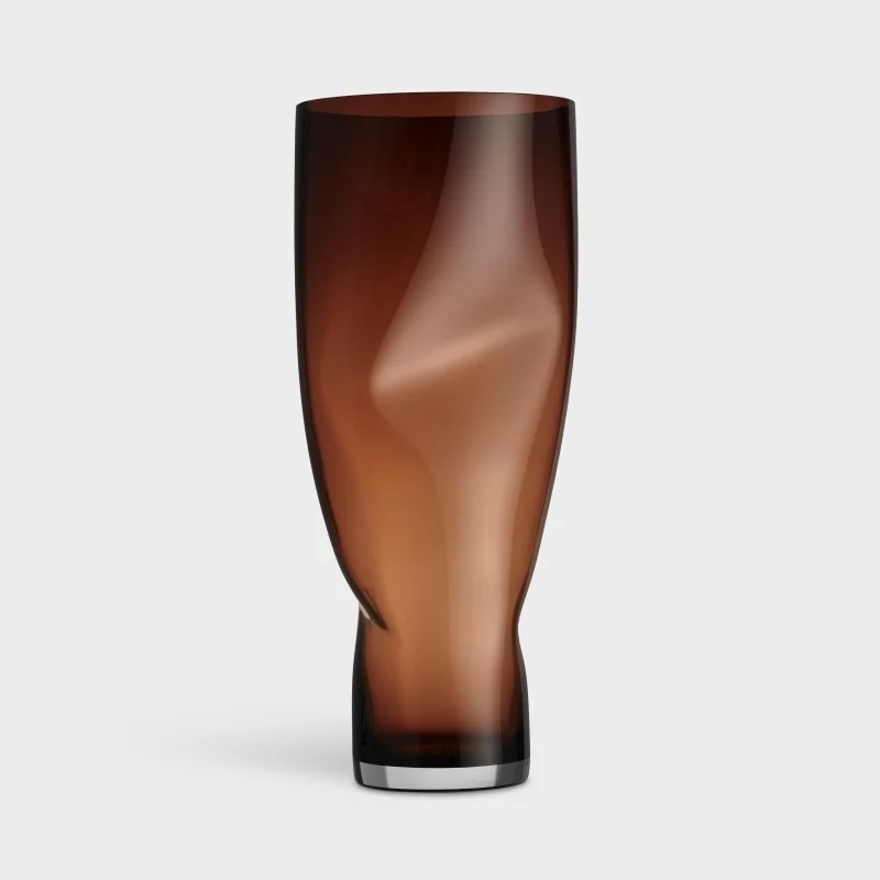 Orrefors Squeeze Vase Sunset Brown XL Orrefors Squeeze Vase Sunset Brown XL