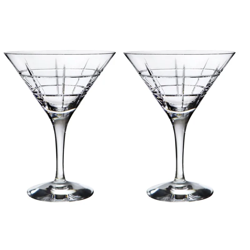 Orrefors Street Crystal Martini - Set of 2 Orrefors Street Crystal Martini - Set of 2