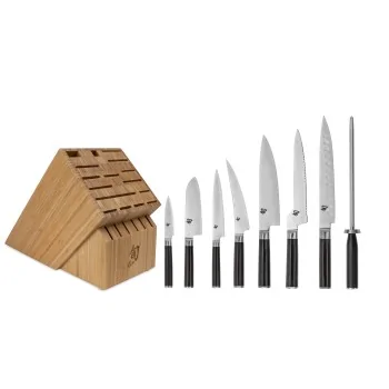 Shun Classic 9 Pc Chef's Knife Choice Block Set