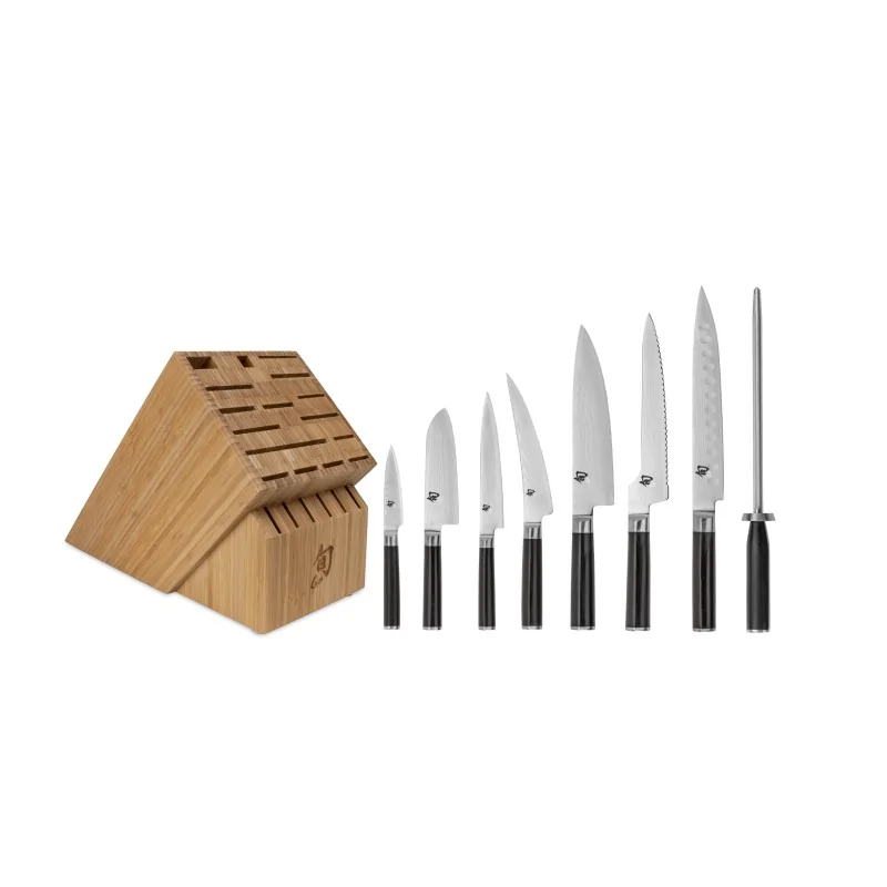 Shun Classic 9 Pc Chef's Knife Choice Block Set Shun Classic 9 Pc Chef's Knife Choice Block Set