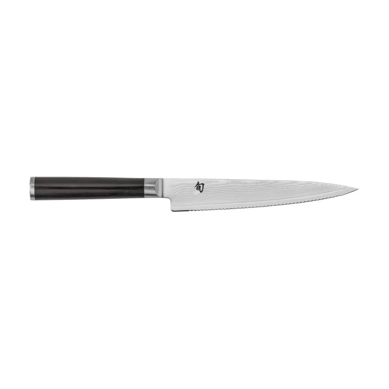 Shun Classic Serrated Utility Knife 6" Shun Classic Serrated Utility Knife 6"