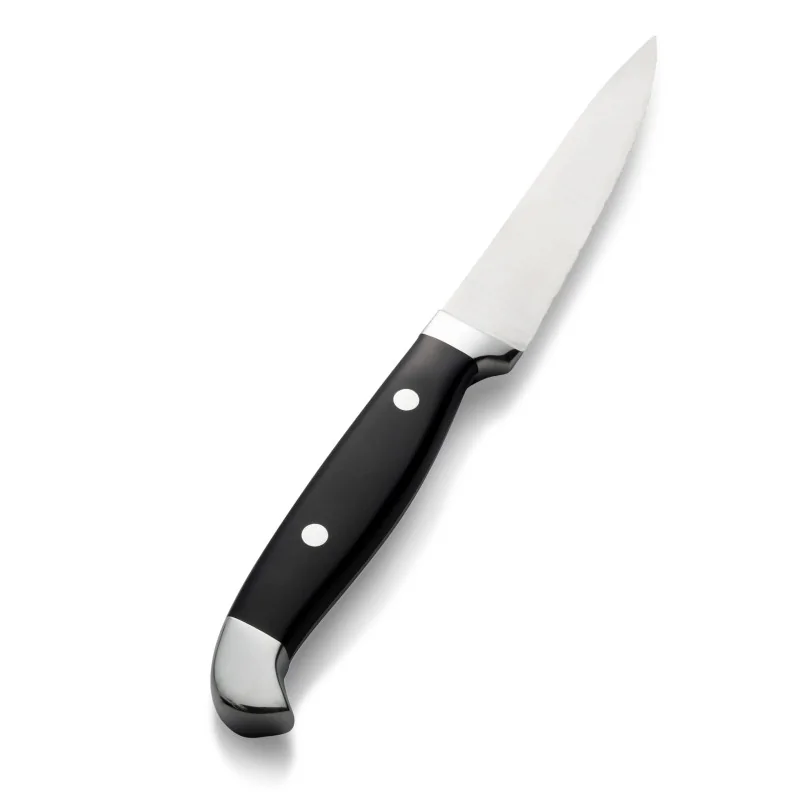 Bon Chef Steak Knife - 10"L - 5" Stainless Steel Pointed Tip Blade - Polished ABS Handle - Set of 12