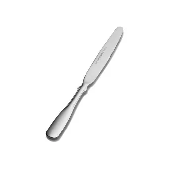 Bon Chef Liberty Scholastic Dinner Knife - 8 - 7/8" - Solid Handle - 13/0 Stainless Steel - Bonsteel - Set of 12