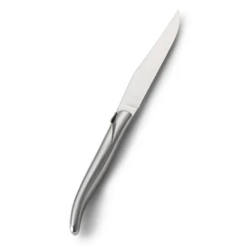 Bon Chef Laguiole Steak Knife - 8 - 7/8" Overall Length - 4" Blade - 13/0 Stainless Steel Blade - Stainless Steel - Set of 12