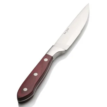 Bon Chef Gaucho Steak Knife - Pakka Wood Handle - Set of 12