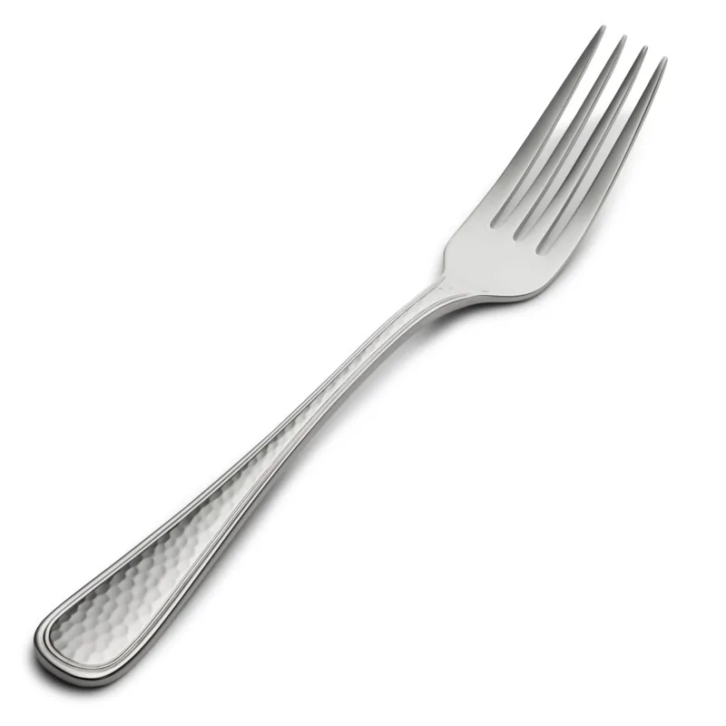 Bon Chef Positano Euro Dinner Fork - 8.1" - Hammered Finish - Set of 12 Bon Chef Positano Euro Dinner Fork - 8.1" - Hammered Finish - Set of 12