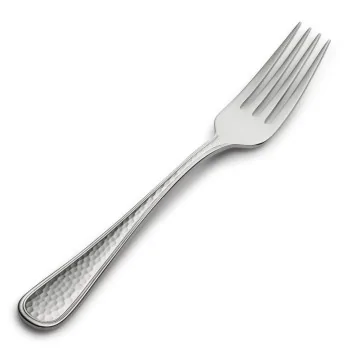 Bon Chef Positano Salad Fork - 7.3" - Hammered Finish - Set of 12