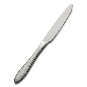 Bon Chef Copen Dinner Knife - 9.76" - Mirror Finish - Solid Handle - Dishwasher Safe - Set of 12