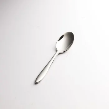 Bon Chef Luce Demitasse Spoon - 4.72" - Mirror Finish - Set of 12