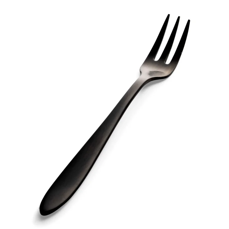 Bon Chef Luce Oyster/Cocktail Fork - 5.31" - Black Matte Finish - Set of 12 Bon Chef Luce Oyster/Cocktail Fork - 5.31" - Black Matte Finish - Set of 12
