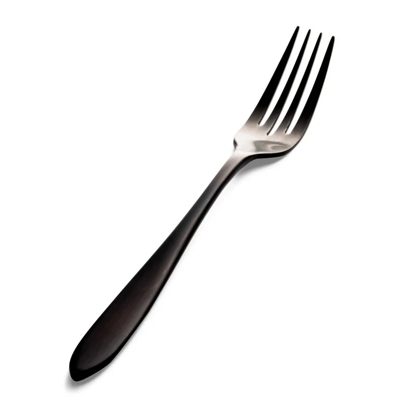 Bon Chef Luce Salad/Dessert Fork - 6.93" - Black Matte Finish - Set of 12 Bon Chef Luce Salad/Dessert Fork - 6.93" - Black Matte Finish - Set of 12
