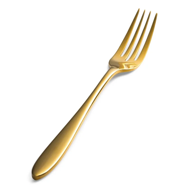 Bon Chef Luce Salad/Dessert Fork - 6.93" - Gold Mirror Finish - Set of 12 Bon Chef Luce Salad/Dessert Fork - 6.93" - Gold Mirror Finish - Set of 12