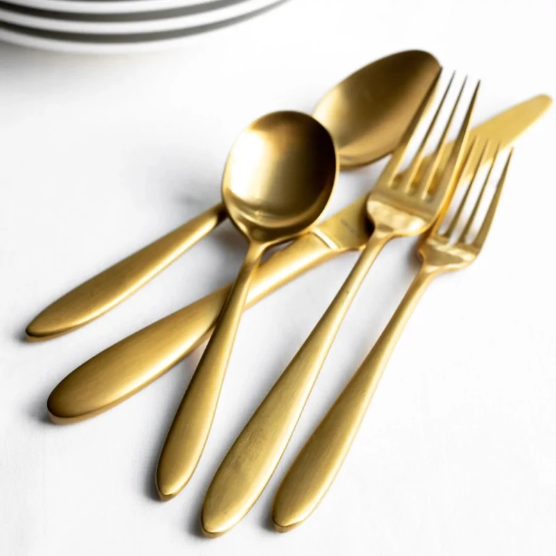Bon Chef Luce Bouillon Spoon - 6.36" - Gold Mirror Finish - Set of 12 Bon Chef Luce Bouillon Spoon - 6.36" - Gold Mirror Finish - Set of 12