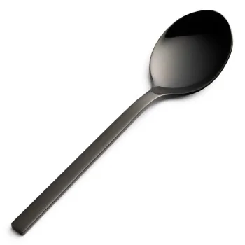 Bon Chef Milan Teaspoon - 5.5" - Black PVD Matte Finish - Set of 12