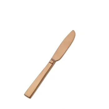 Bon Chef Roman Butter Knife - 6 - 7/8" - Rose Gold Matte - Set of 12