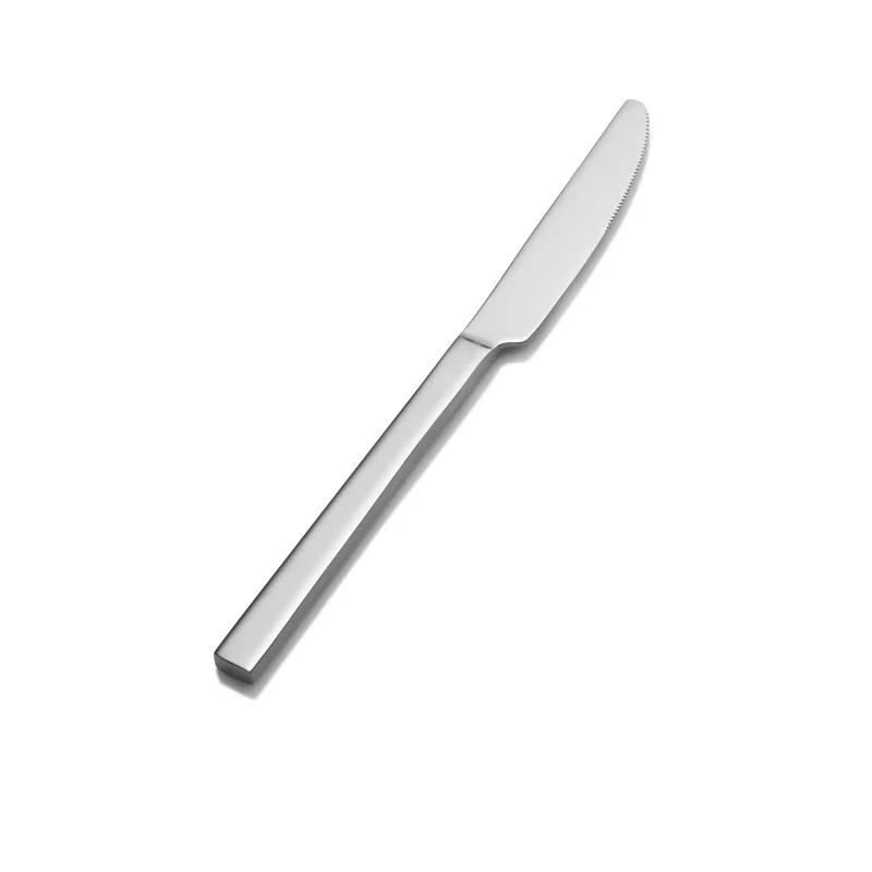 Bon Chef Milan Dinner Knife - 9 - 1/8" - Solid Handle - 13/0 Stainless Steel - Set of 12 Bon Chef Milan Dinner Knife - 9 - 1/8" - Solid Handle - 13/0 Stainless Steel - Set of 12