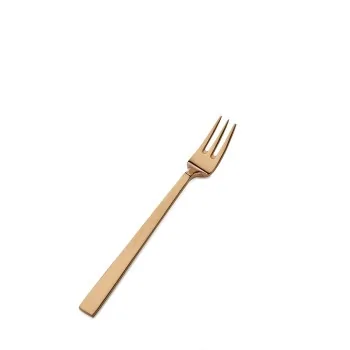 Bon Chef Roman Oyster Fork - 6 - 1/4" - Rose Gold - Set of 12