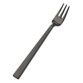 Bon Chef Roman Oyster Fork - 6 - 1/4" - Black Matte - Set of 12