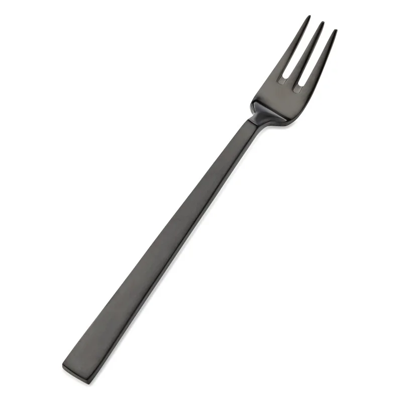 Bon Chef Roman Oyster Fork - 6 - 1/4" - Black Matte - Set of 12
