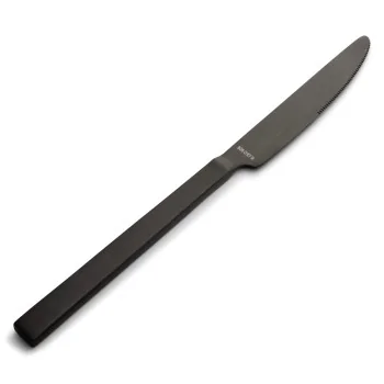 Bon Chef Milan Dinner Knife - 9.13" - Black PVD Matte - Set of 12