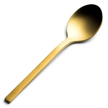 Bon Chef Milan Teaspoon - 5.5" - Gold PVD Matte Finish - Set of 12