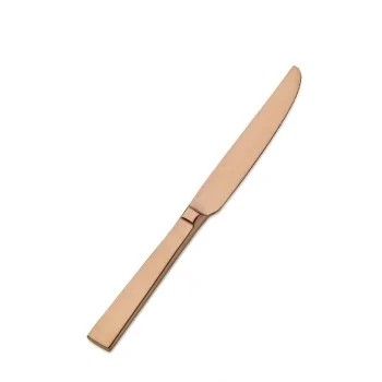 Bon Chef Roman Dessert Knife - 8 - 1/2" - Rose Gold - Set of 12