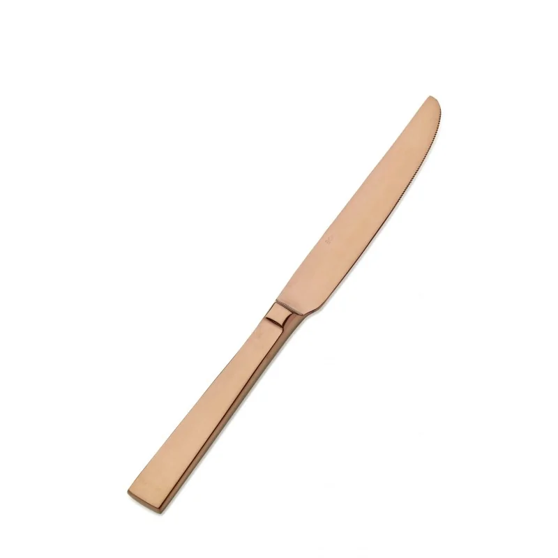 Bon Chef Roman Dessert Knife - 8 - 1/2" - Rose Gold - Set of 12