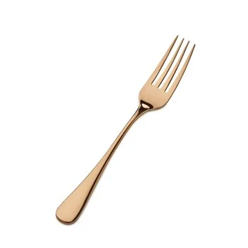 Bon Chef Como Dinner Fork - 8 - 1/4" - Rose Gold - Set of 12