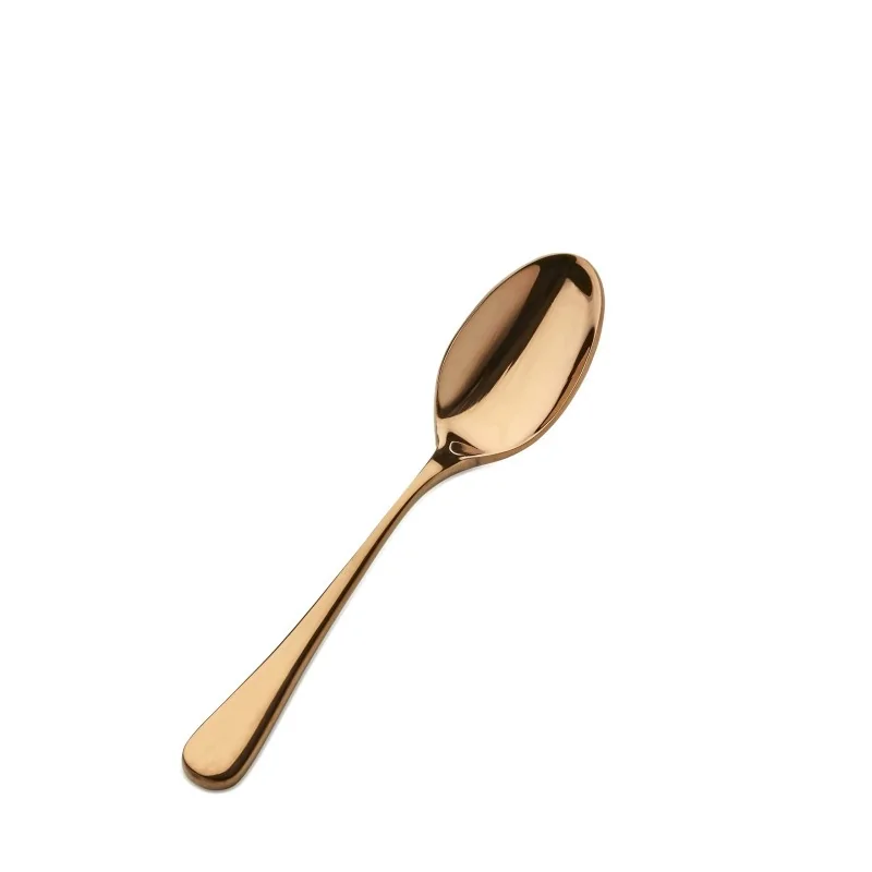 Bon Chef Como Teaspoon - 6 - 3/8" - Rose Gold - Set of 12