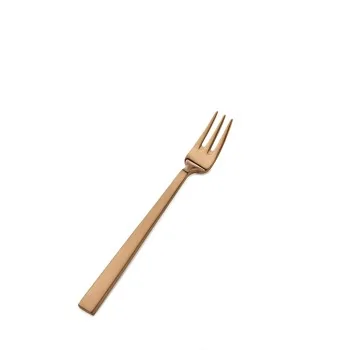 Bon Chef Roman Oyster Fork - 6 - 1/4" - Rose Gold Matte - Set of 12
