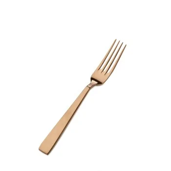 Bon Chef Roman Salad Fork - 7 - 1/8" - Rose Gold - Set of 12