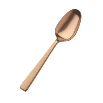 Bon Chef Roman Table Serving Spoon - 8 - 3/4" - Rose Gold Matte - Set of 12