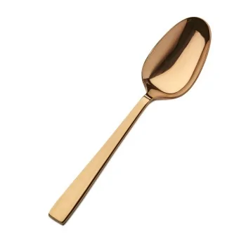 Bon Chef Roman Table Serving Spoon - 8 - 3/4" - Rose Gold - Set of 12
